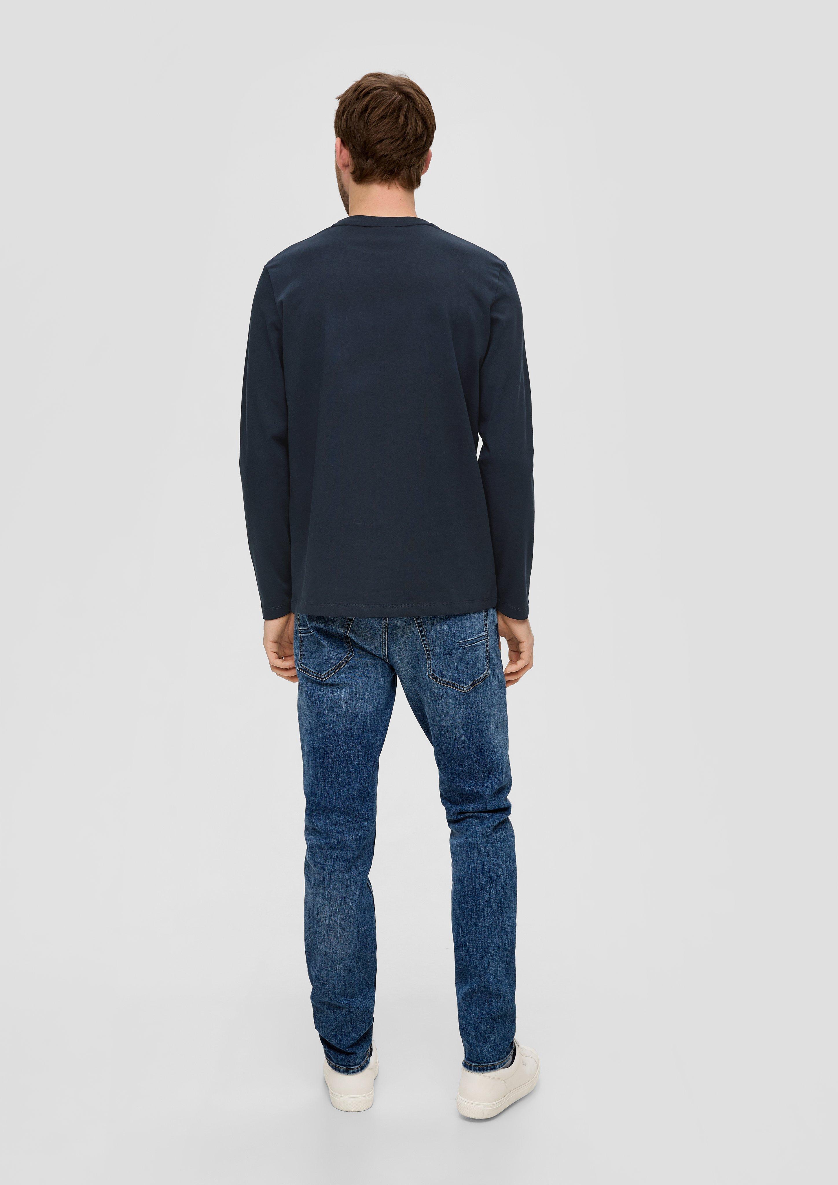 Longsleeve mit gummiertem Label-Print  2138671-59D1