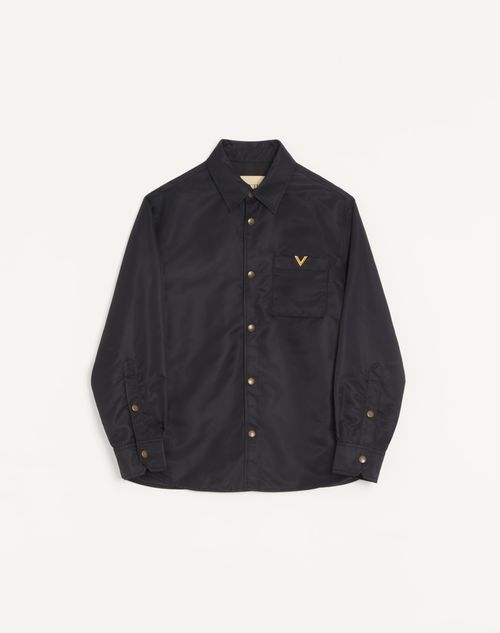 Valentino Nylon Skjortejakke Med Vgold