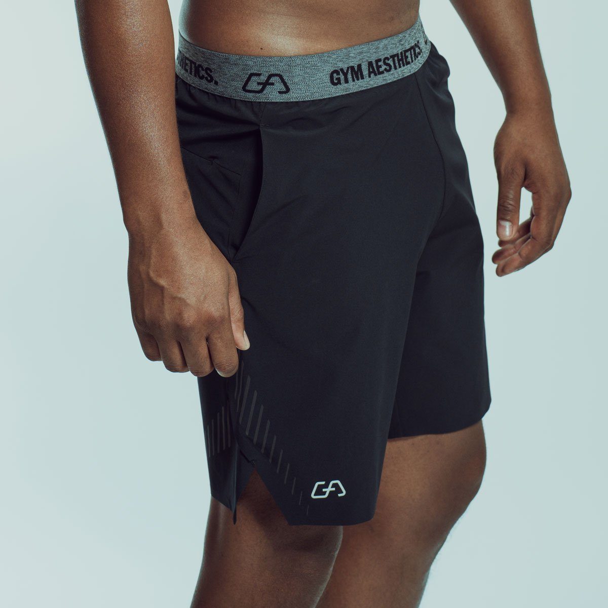 GYM AESTHETICS Funktionsshorts Funktions-Sporthose Intensity für Herren Elasthananteil, Atmungsaktiv