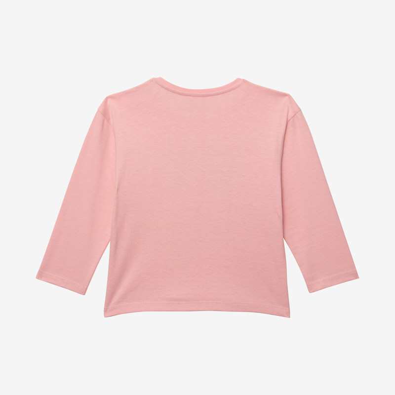 T-shirt bébé fille message rose en coton recyclé Catimini