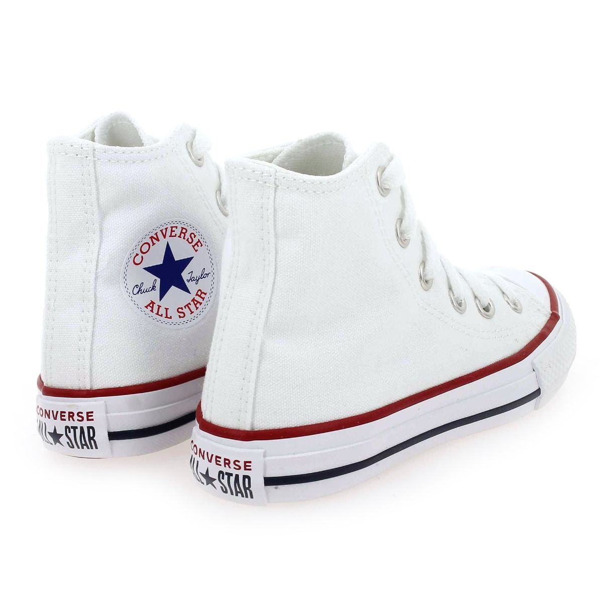 Converse  CHUCK TAYLOR ALL STAR HI KIDS - Blanc