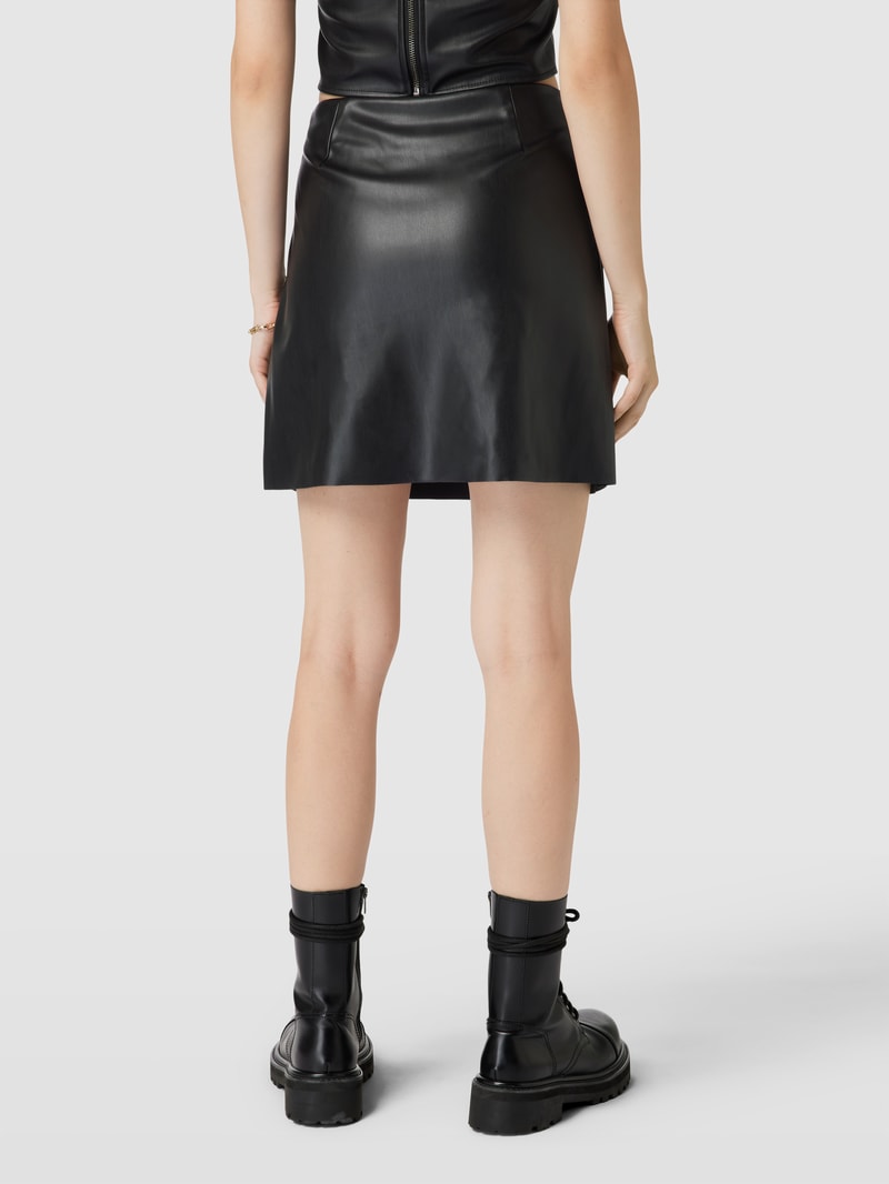 Minirock mit Beinschlitz Modell 'CLARA' in schwarz