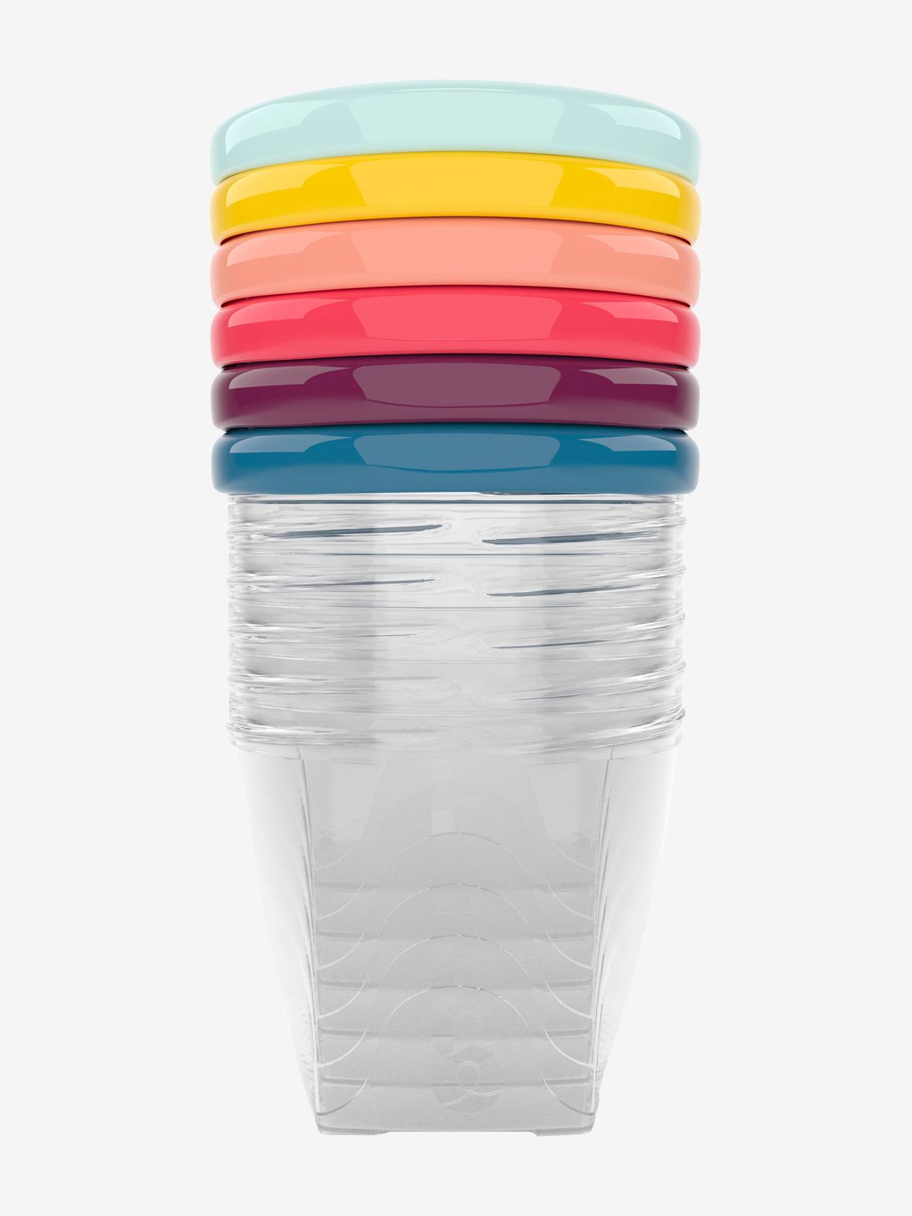 Babymoov 6er-Set Babybrei-Vorratsdosen BABYBOL BABYMOOV, 250 ml - farblich sortiert