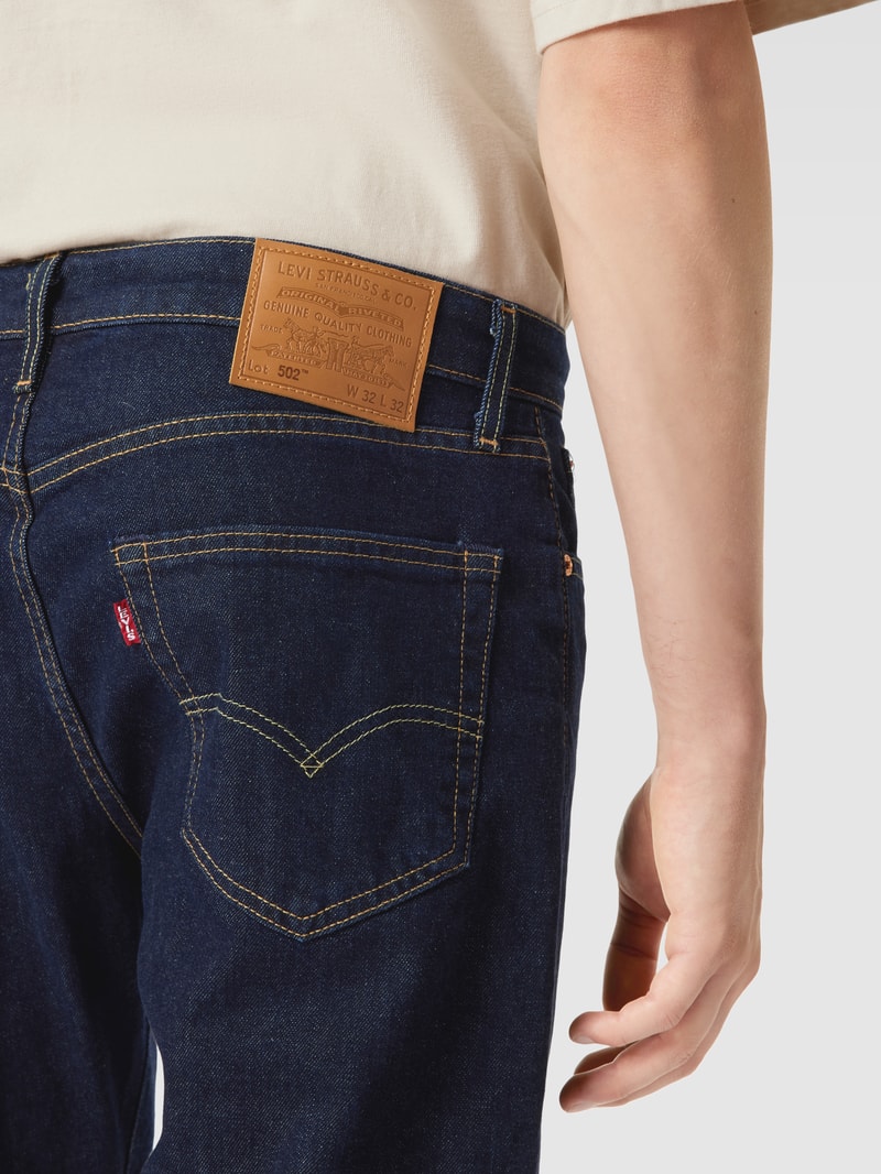 Jeans im 5-Pocket-Design Modell '502 Rock Cod' in dunkelblau
