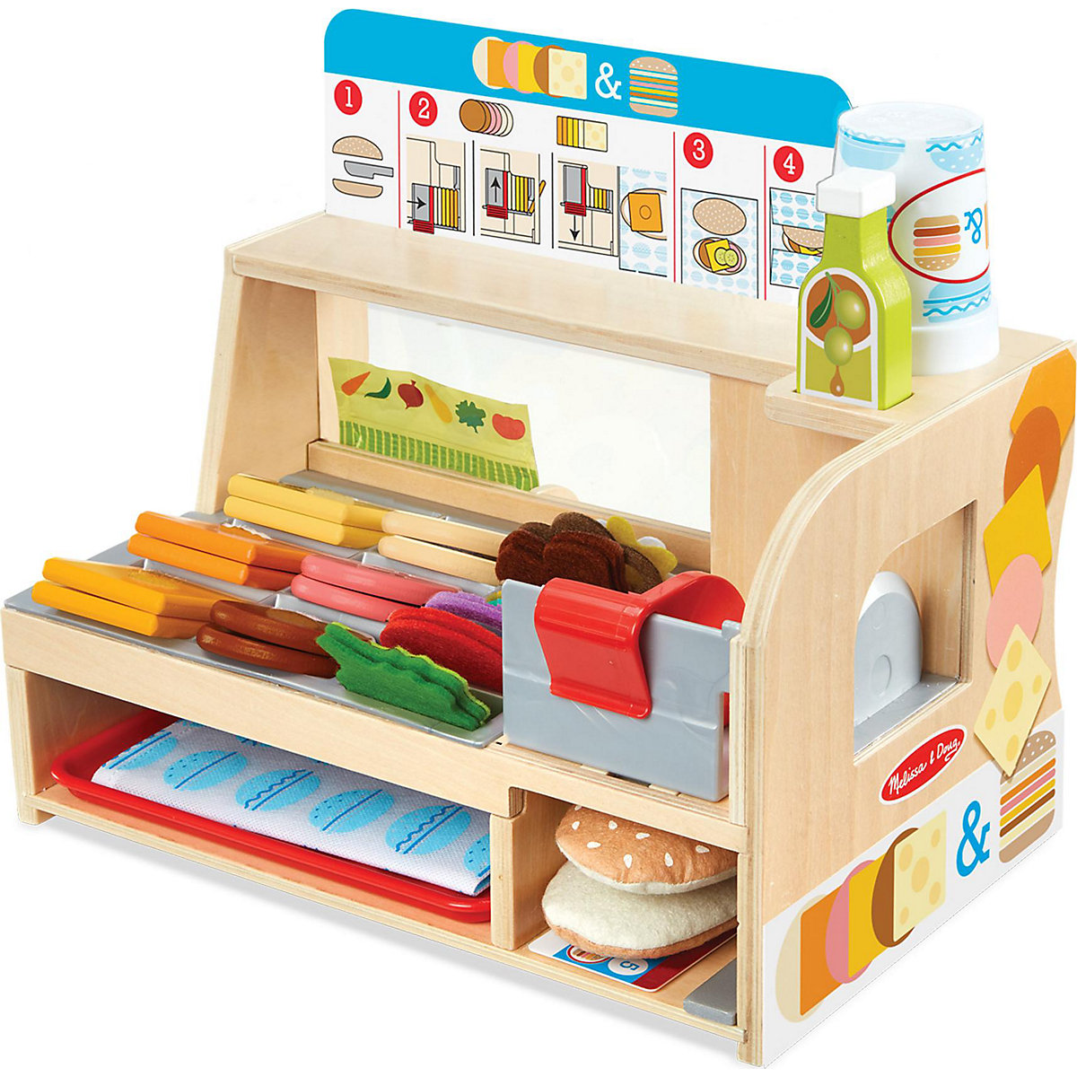 Sandwichtheke aus Holz