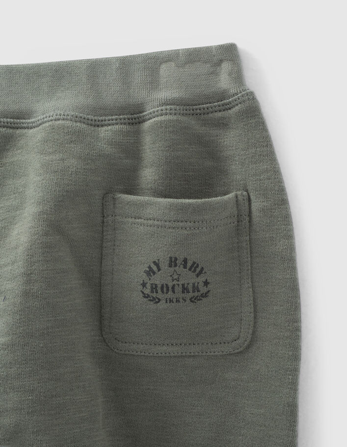 Pantalon kaki clair molleton bio bébé
