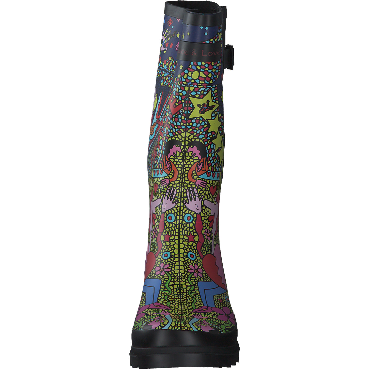 Dockers 51AV901, Gummistiefel, Damen, schwarz multi