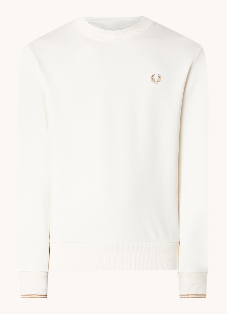 Fred Perry Crew neck sweater with logo embroidery