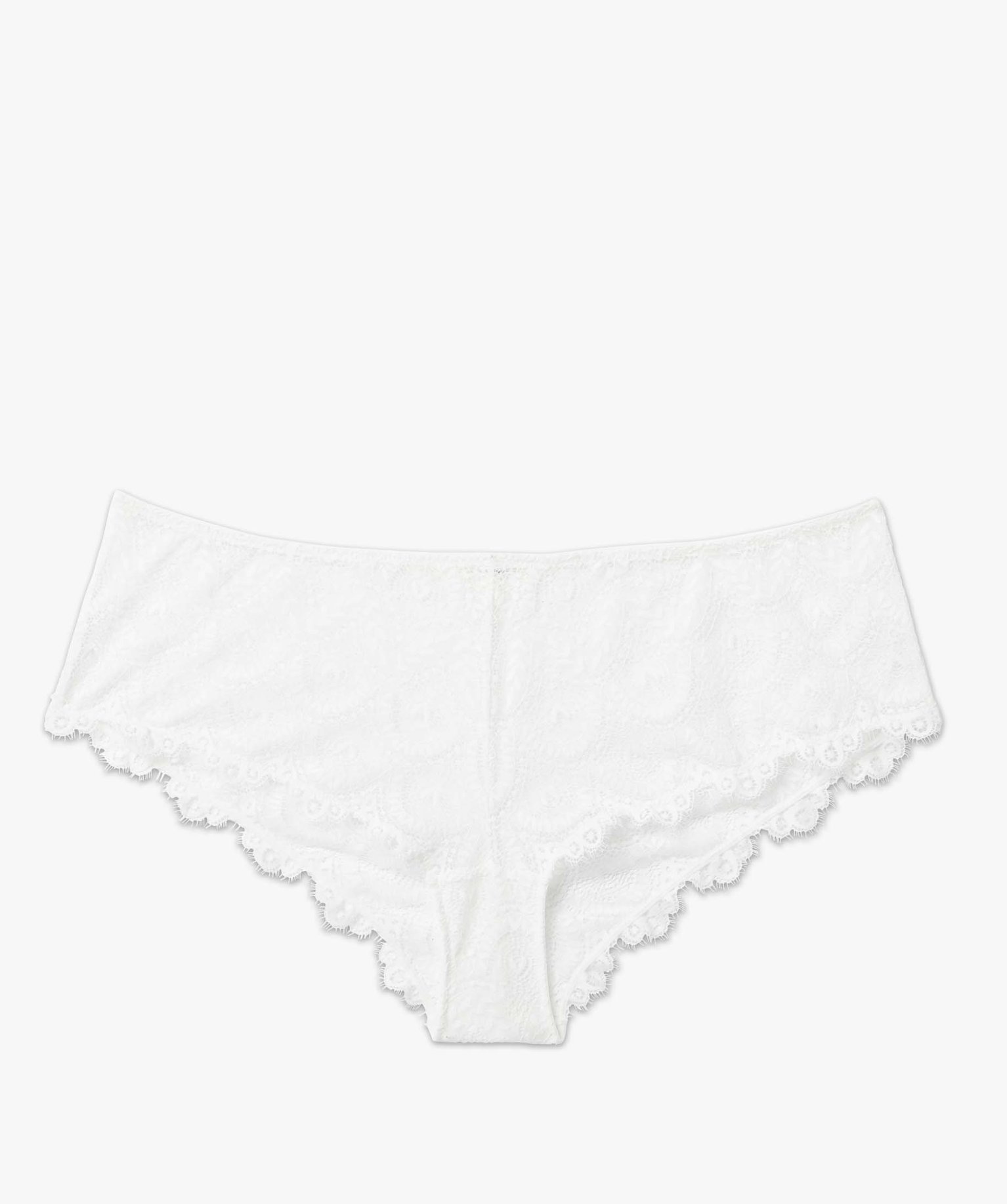 Shorty femme grande taille en dentelle blanc | GEMO