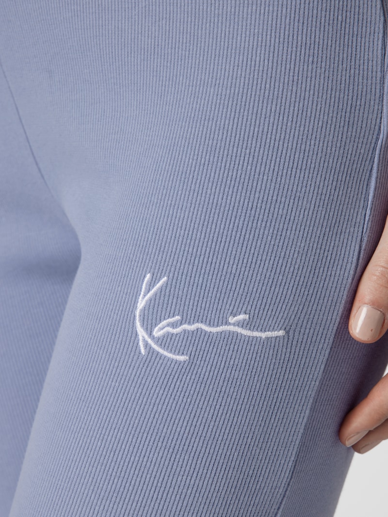 Leggings in Strick-Optik in blau