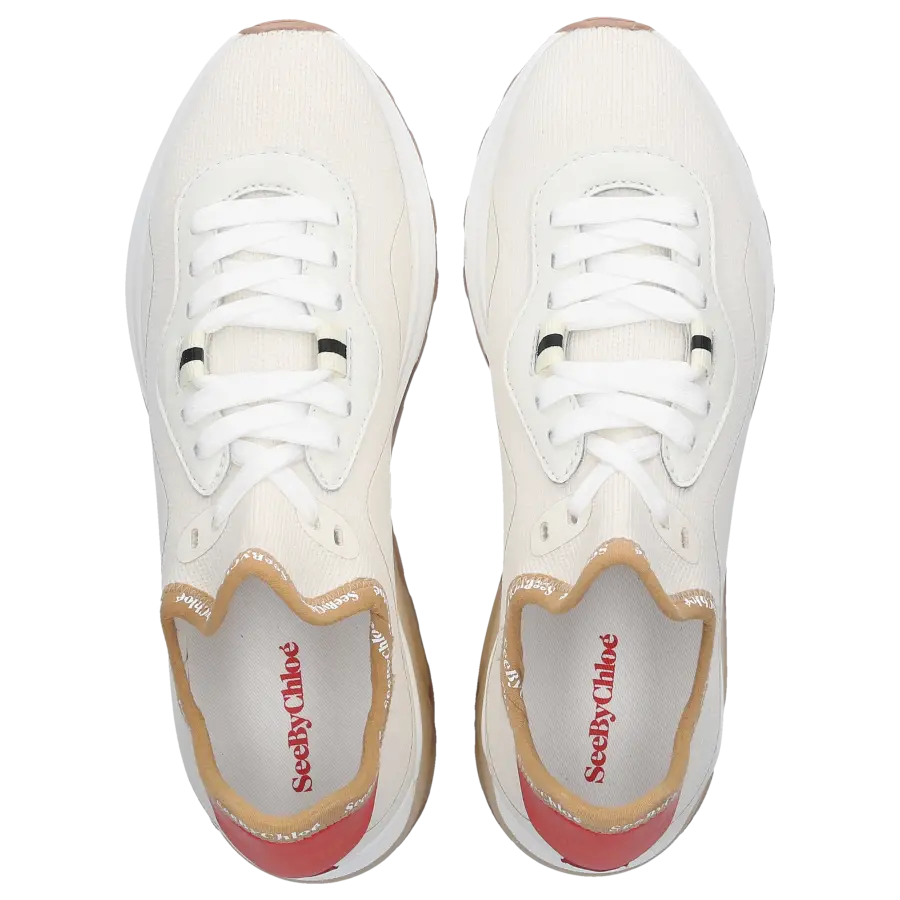 SEE BY CHLOÉ - Sneaker low SB38181A Kalbsleder - weiß