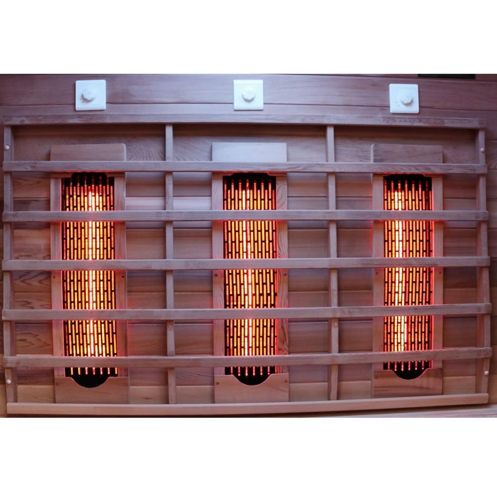 Dewello Infrarotkabine Infrarotsauna TORONTO 160xm x 110cm x 190cm Vollspektrumstrahler