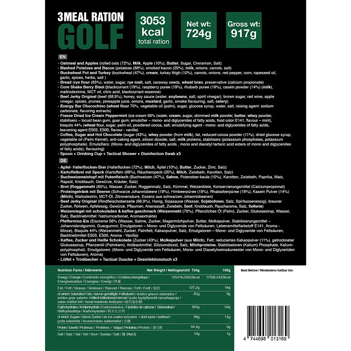 Tactical Foodpack 3-Tagesration Golf