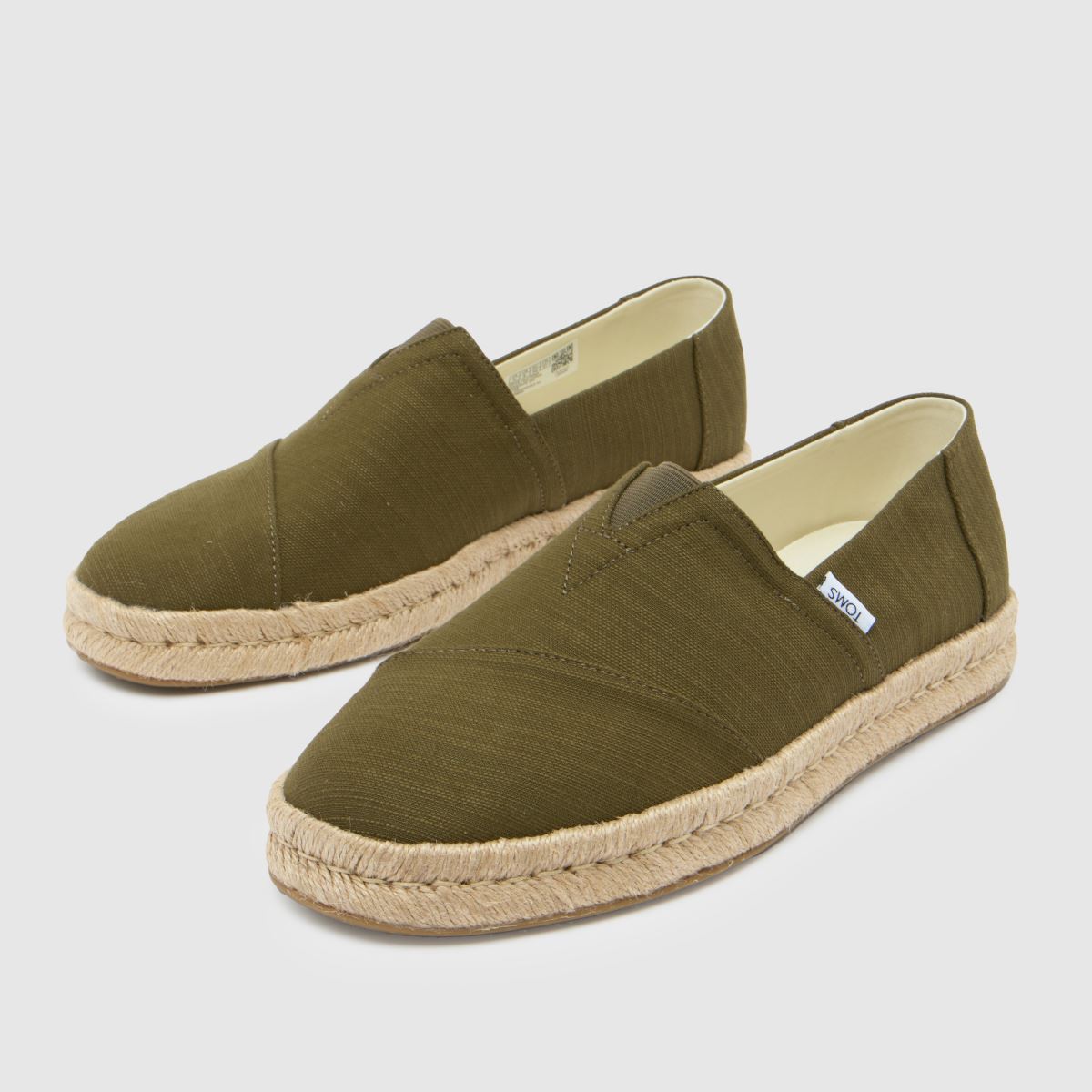 Boty TOMS Alpargata Rope 2.0 v khaki barvě