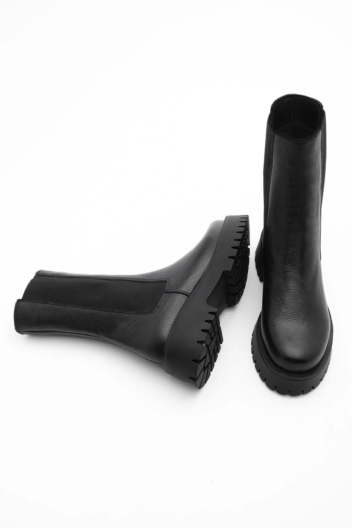 Marjin  Stiefelette - Schwarz - Flacher Absatz