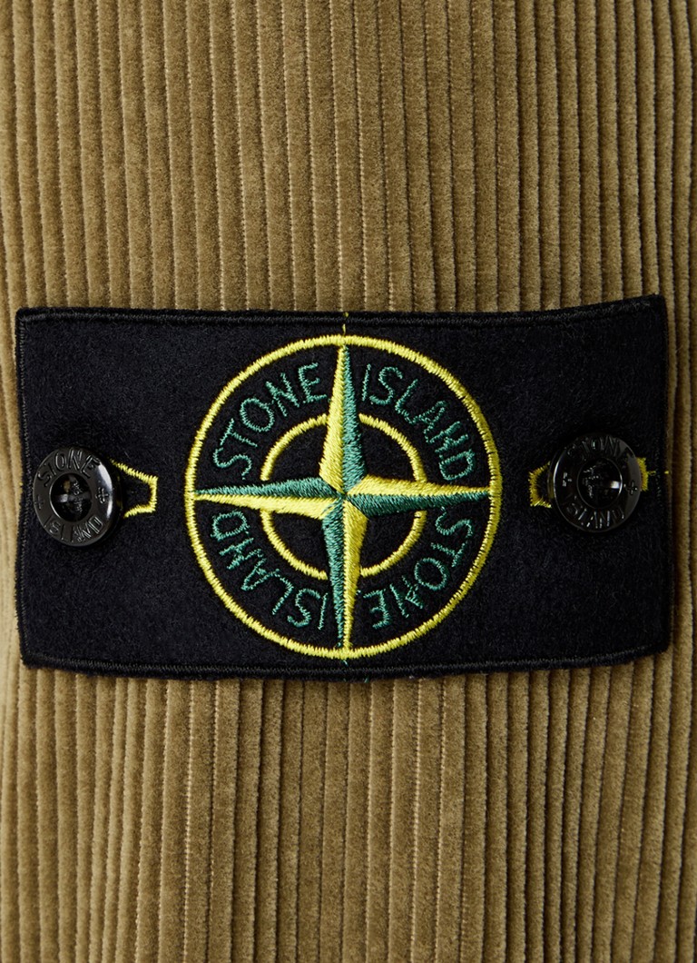 Jachetă Stone Island 81151 din bumbac organic cu buzunare la piept