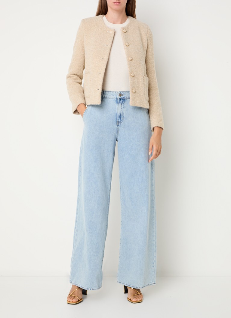 Jachetă Malia din tweed de la Gerard Darel cu inserții din lurex și buzunare cu aplicații.