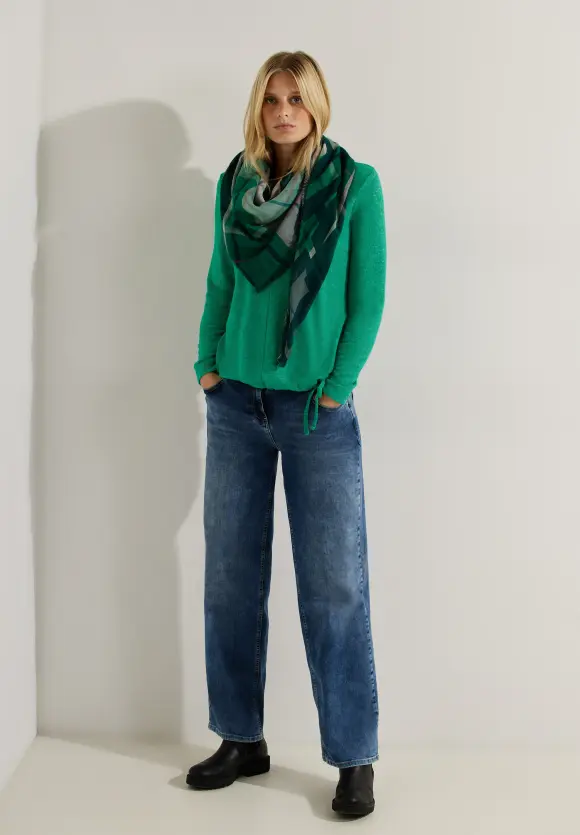 CECIL Cosy Melange Langarmshirt