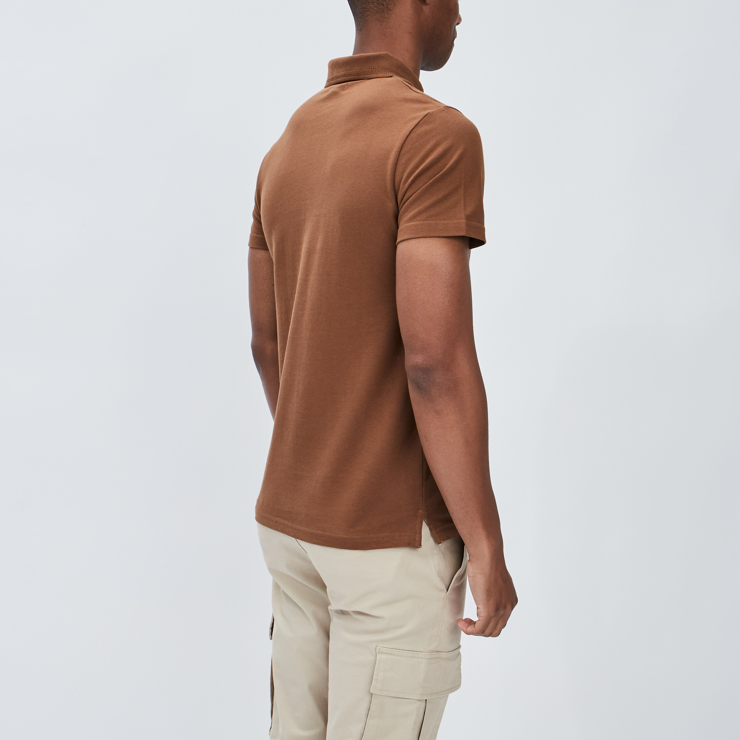 Polo manches courtes Creeks camel homme | La Halle