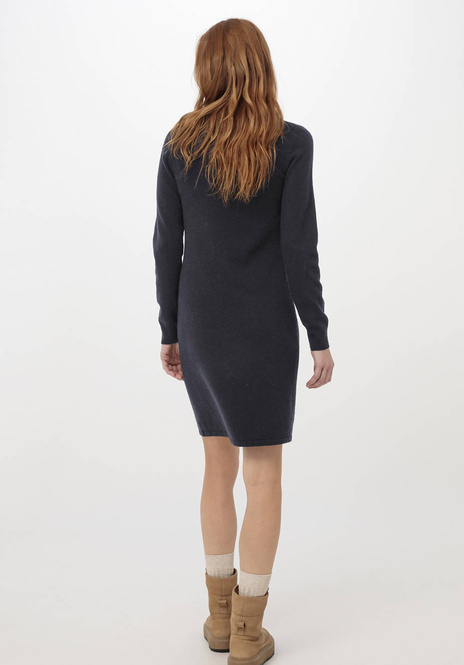 Strickkleid aus Bio-Merinowolle mit Kaschmir