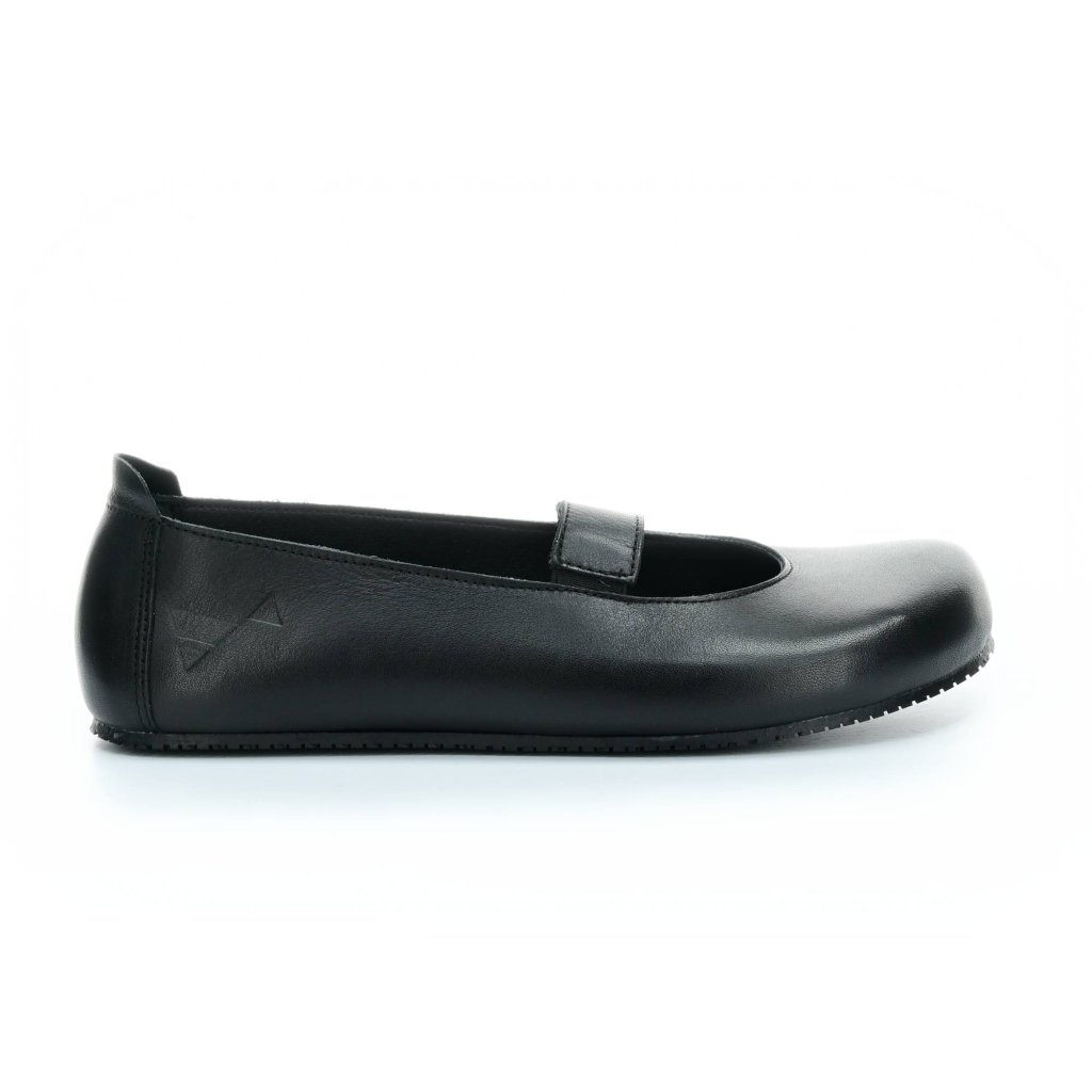 Angles Rheia Schwarze Barfuß-Ballerinas
