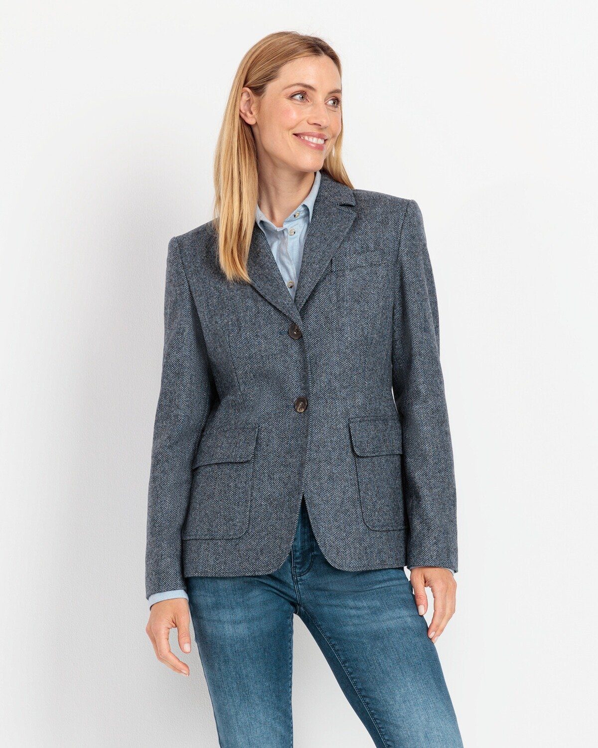Highmoor Jackenblazer Fischgrat-Blazer