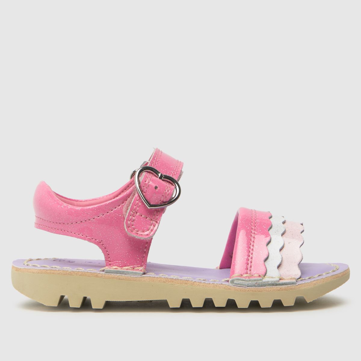 Kickers rosa kärlek flickor småbarnssandaler