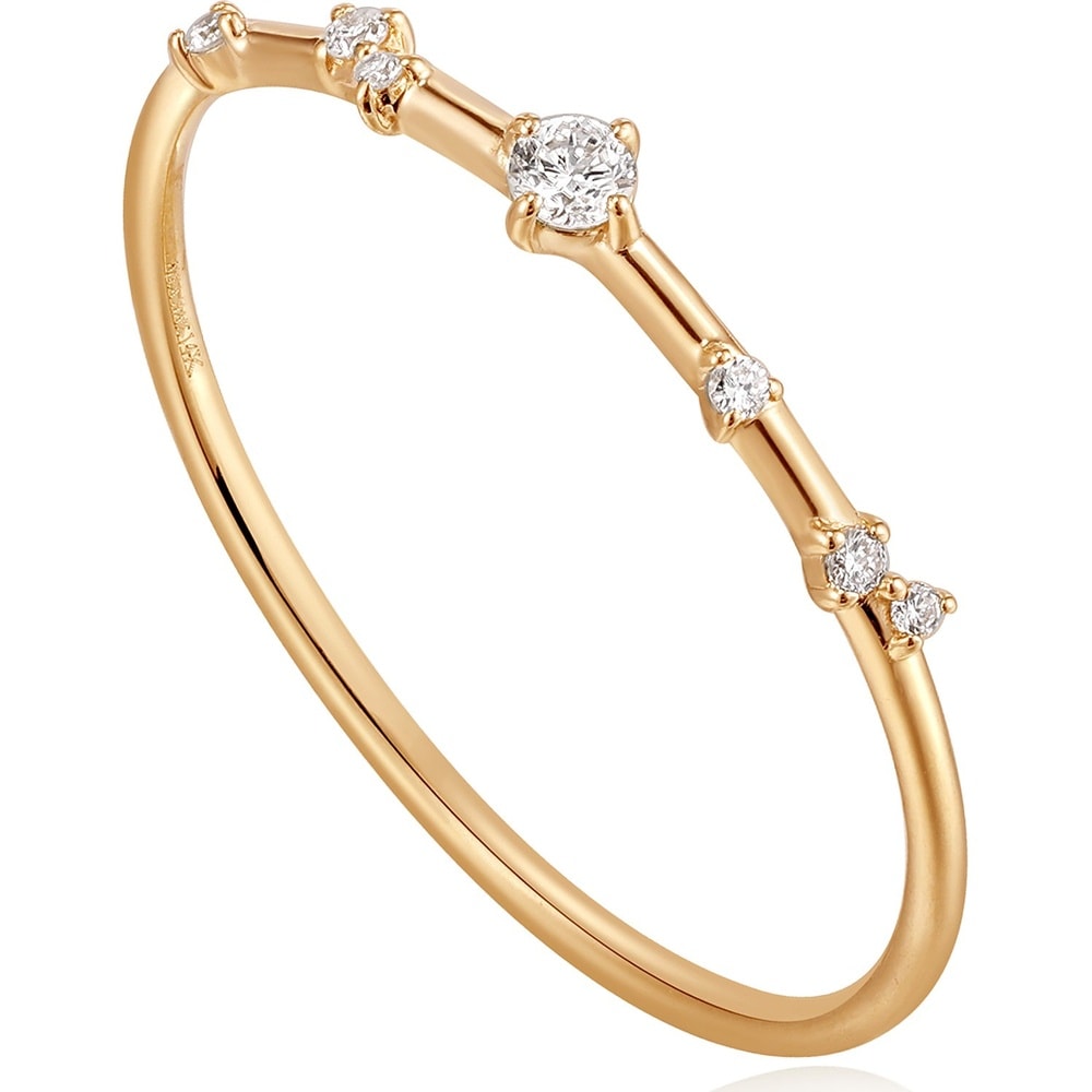 Ania Haie Bague pour femme 585 Or jaune or Bague