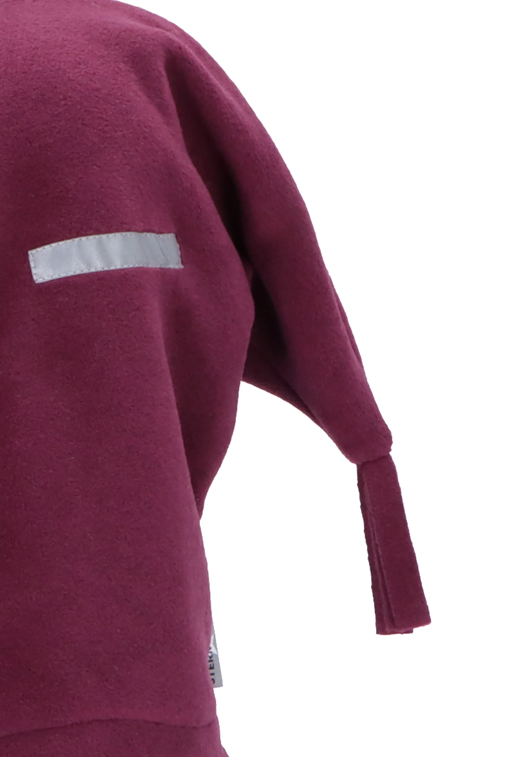 Schalmütze aus Microfleece mit Zipfel und Schirm