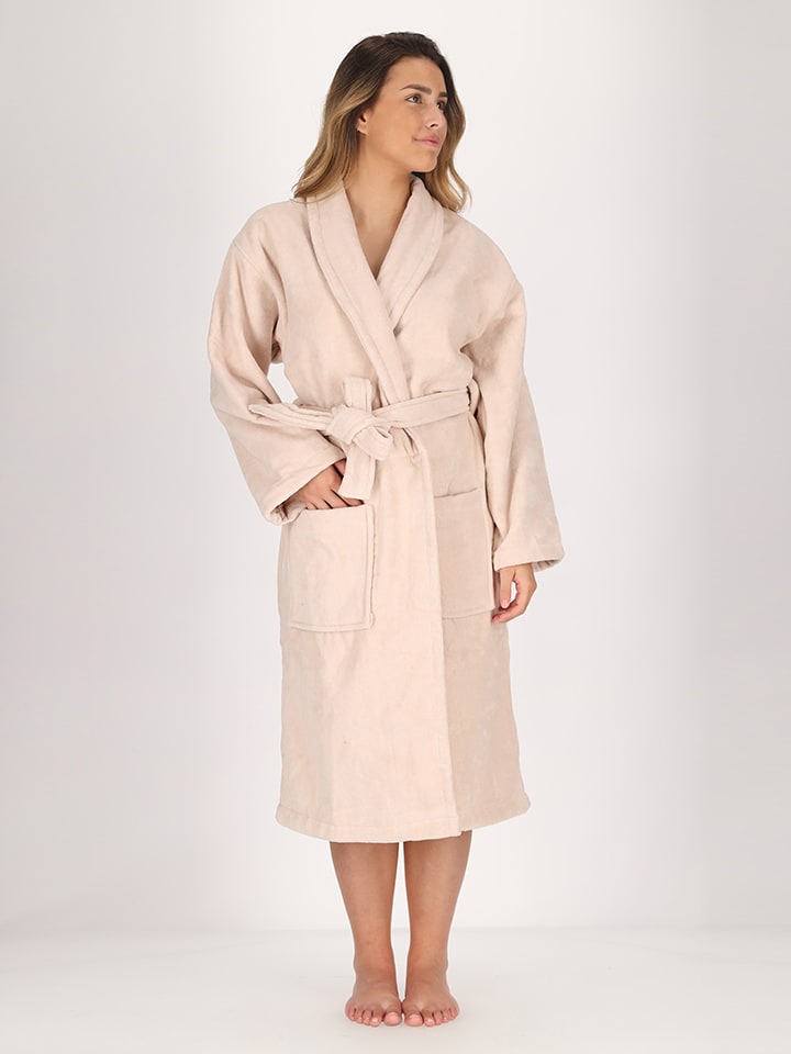 Soft by Perle de Coton Bademantel ''Pei'' in Creme günstig kaufen