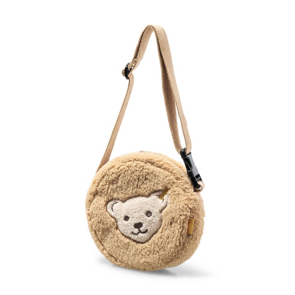 Umhängetasche mit Quietsche, 17 cm, beige