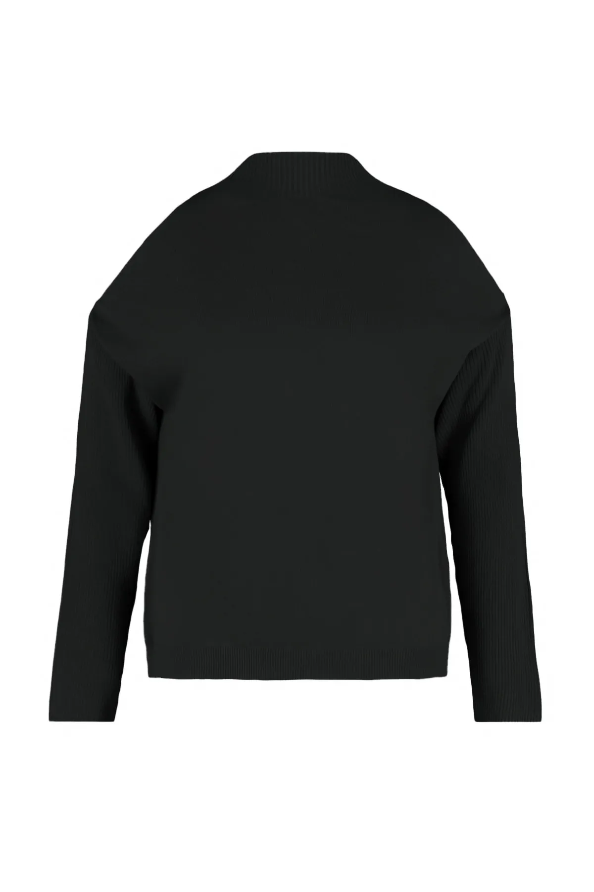 Trendyol Curve  Schwarzer, detaillierter Strickpullover mit Cut-Outs