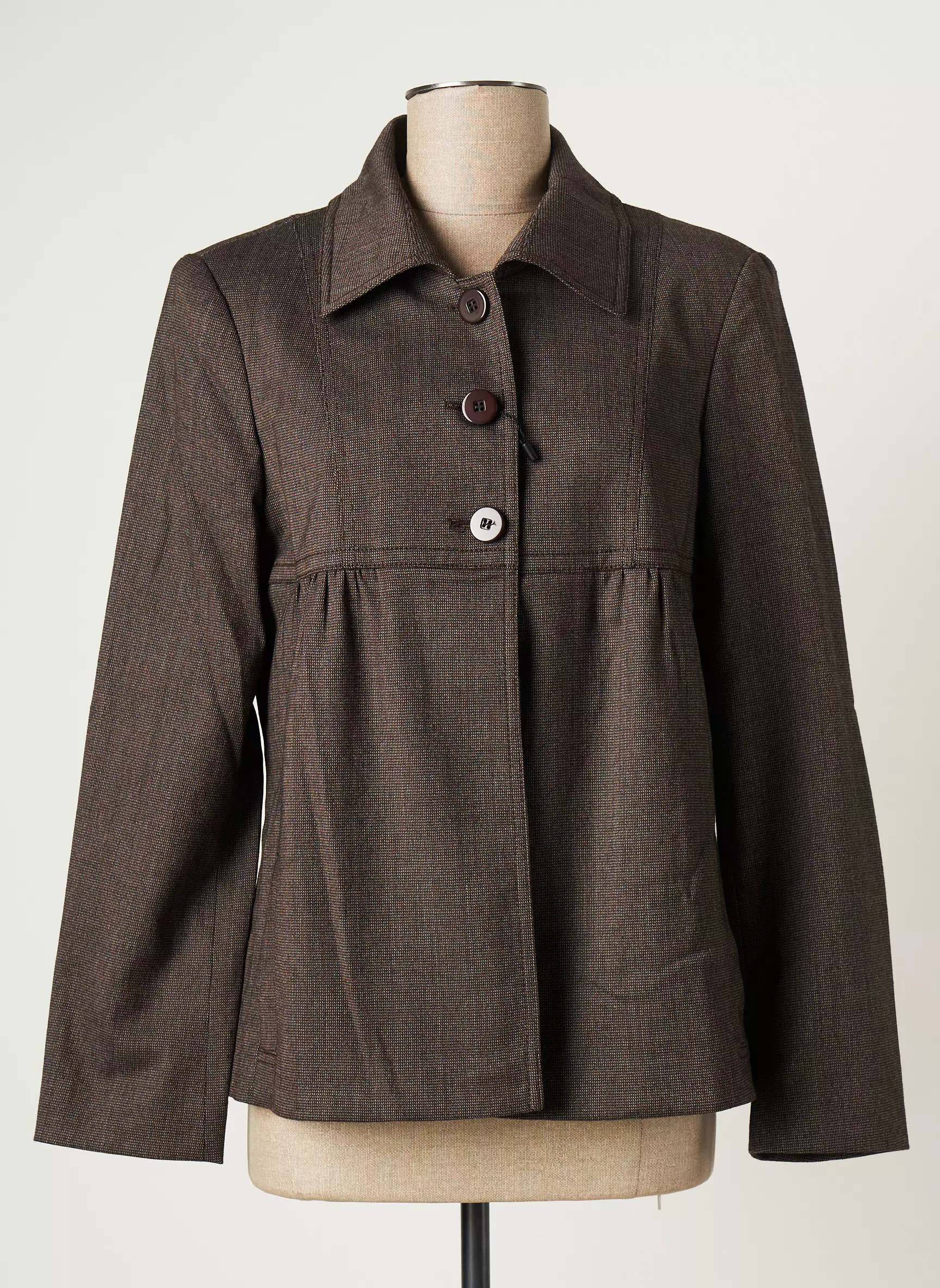 Bleu De Sym Vestecasual Femme couleur marron