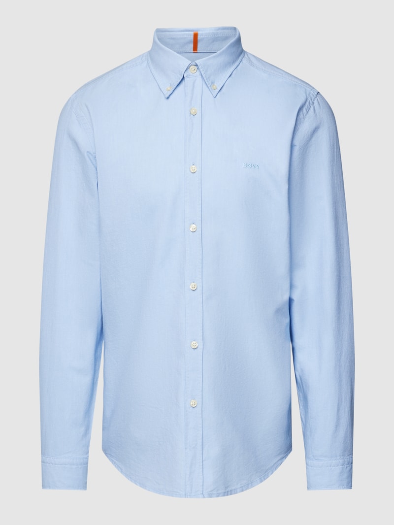 Regular Fit Freizeithemd mit Button-Down-Kragen Modell 'Rickert' in hellblau