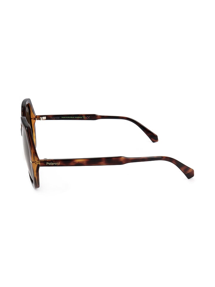 Polaroid Damen-Sonnenbrille in Braun/ Hellbraun günstig kaufen 56