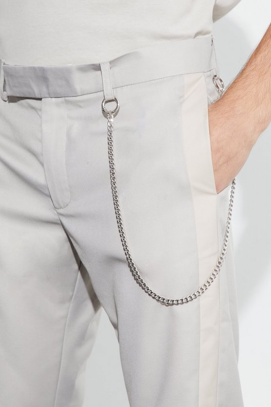 Slim-Fit Colorblock Schlaghose