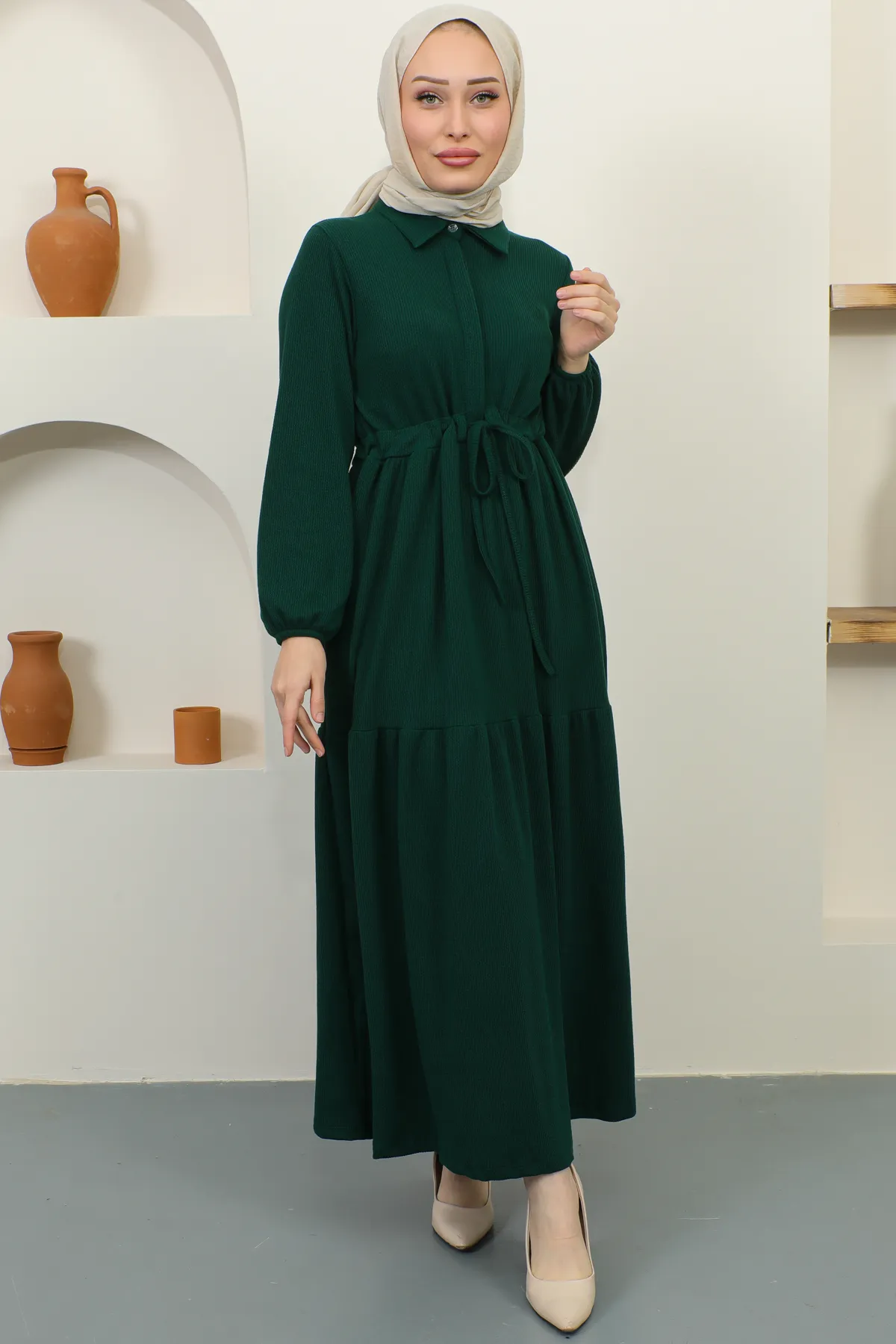 benguen  Kleid - Grün - A-Linie
