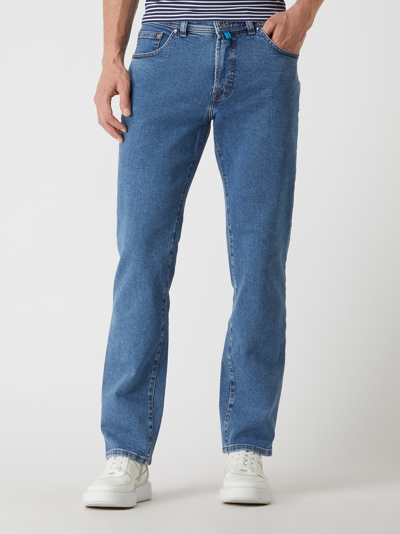 Straight Fit Jeans mit Bio-Baumwolle Modell 'Dijon' in jeans