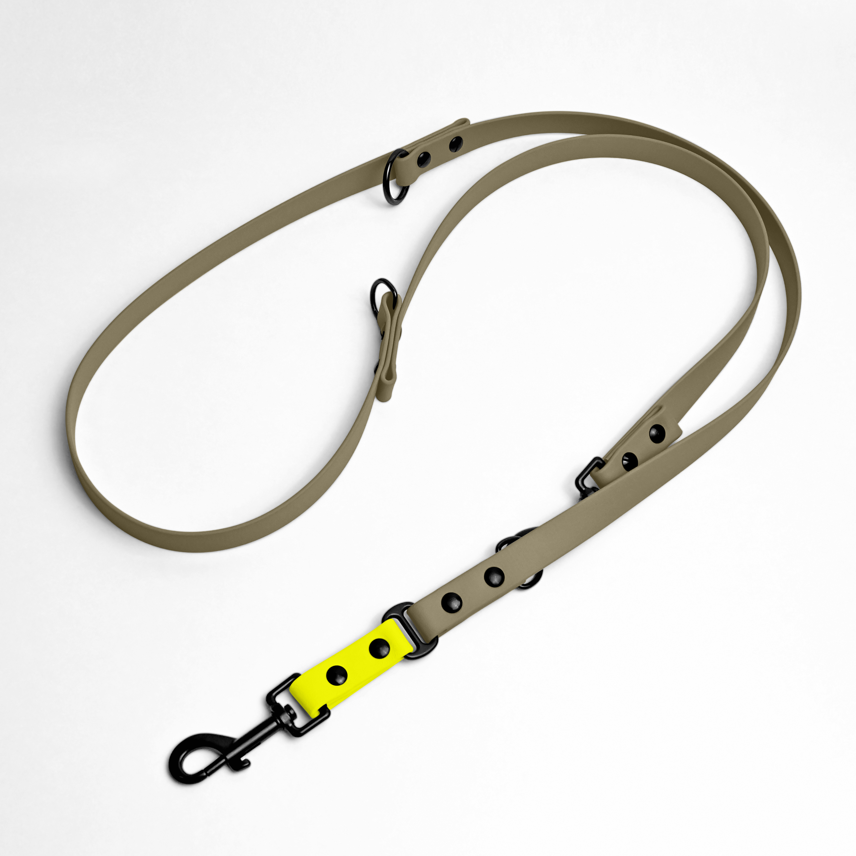 THE DOG IDEA Hundeleinen THE DOG IDEA Biothane Hundeleine Beige neon gelb