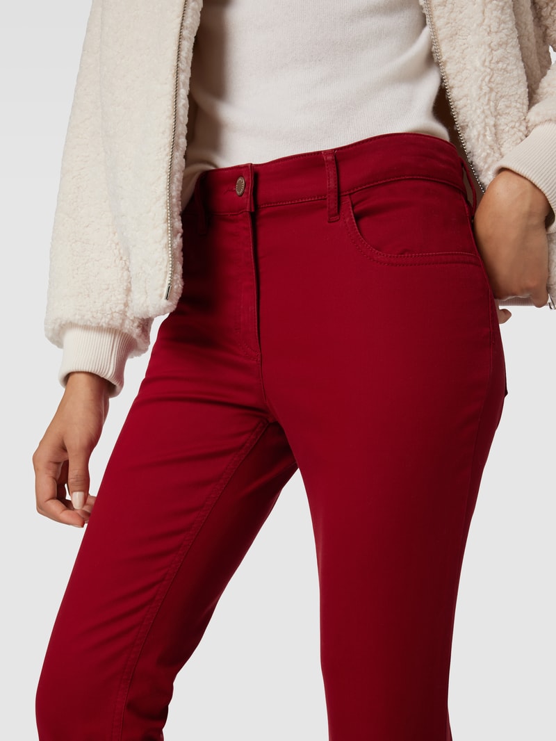 Jeans im 5-Pocket-Design Modell 'CORA' in rot