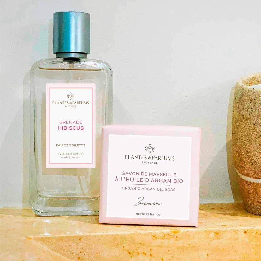 Plantes et Parfums Huile d'Argan - Parfum Jasmin Savon de Marseille