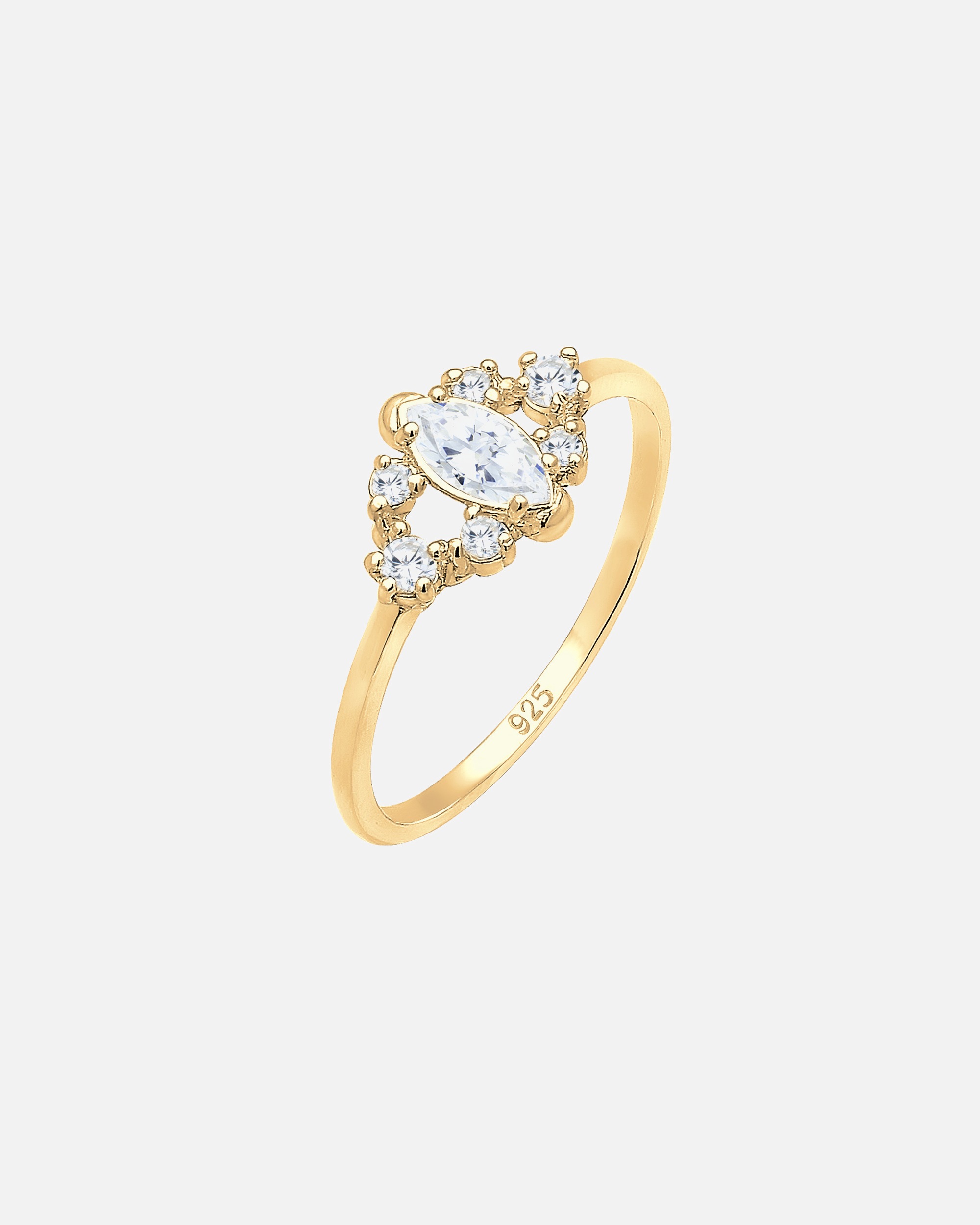 Cercei Elli pentru femei cu model floral jucăuș și cristale de zirconiu cubic, din argint 925