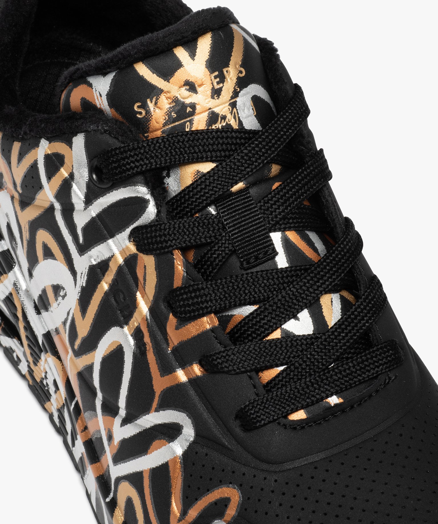 Baskets femme imprimées curs métallisés - Skechers X Ja... noir | GEMO