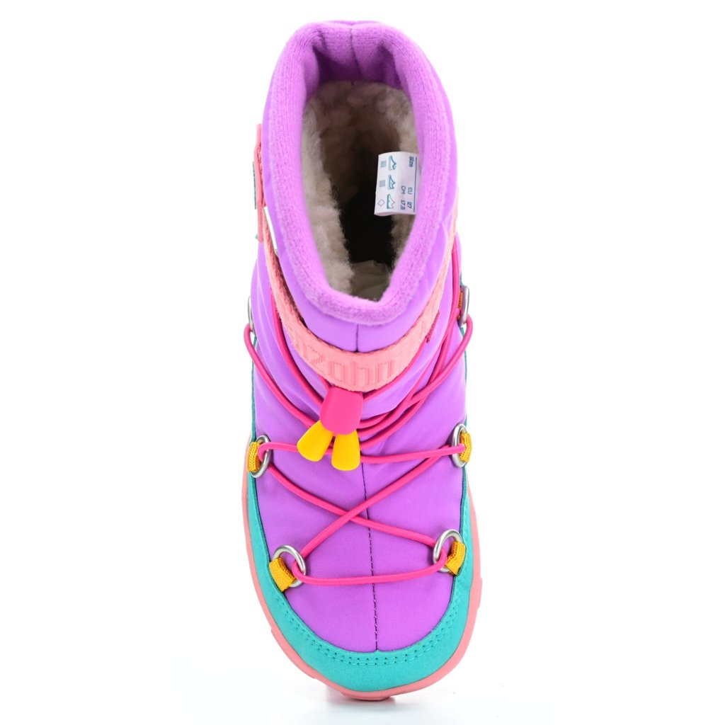 Affenzahn Schneestiefel Vegan Snowy Eule Pink Winterbarfußschuhe