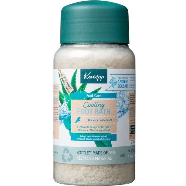 Kneipp Cristalli per Pediluvio Rinfrescante all'Aloe Vera e Menta 600g