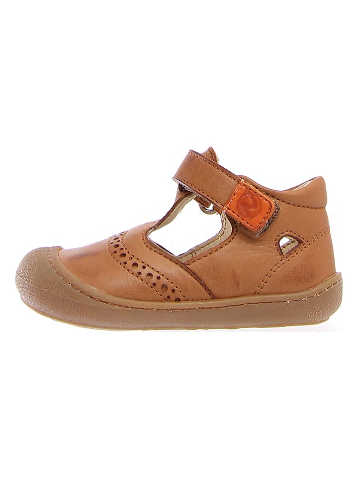 Naturino Leder-Halbsandalen in Hellbraun günstig kaufen
