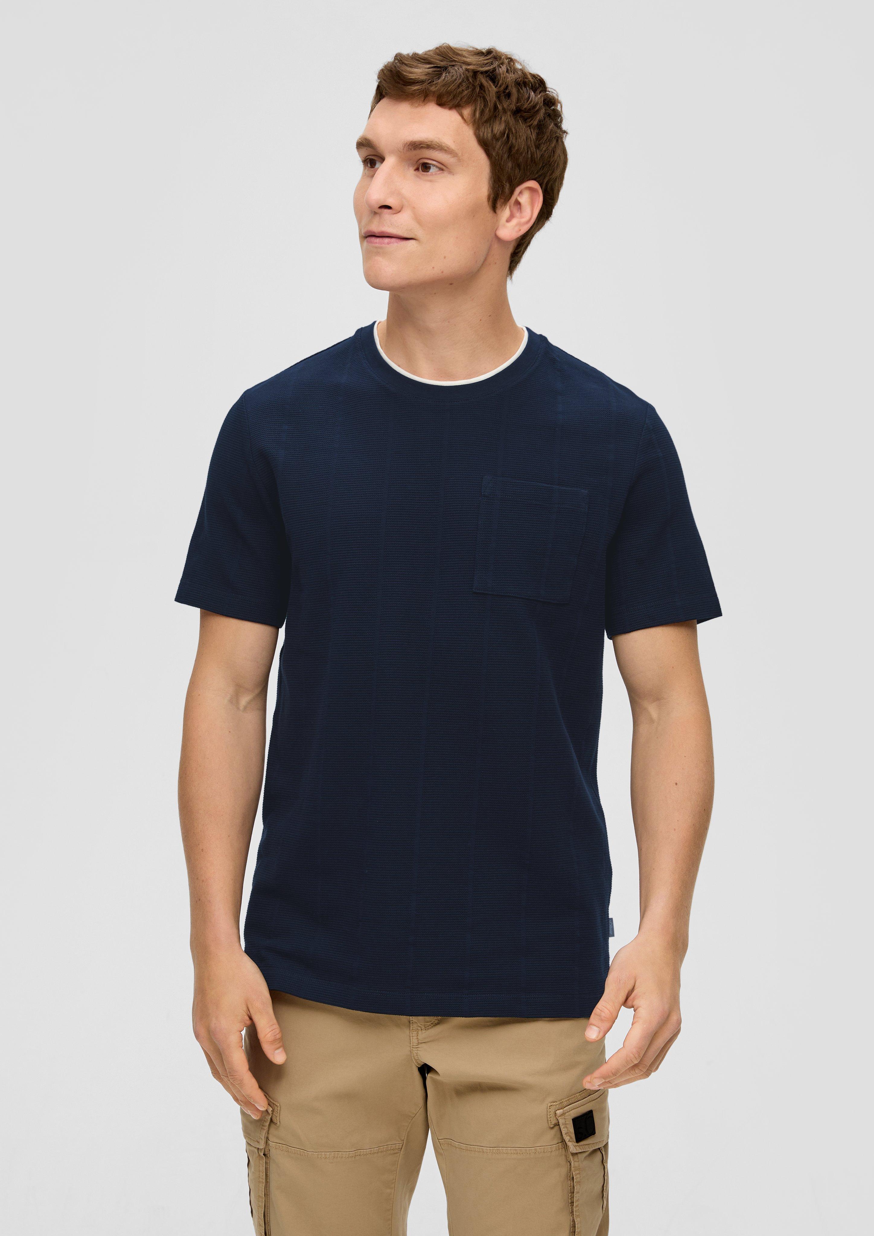 T-Shirt mit aufgesetzter Tasche  2144359-5978