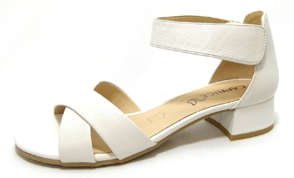 CAPRICE Klassische Sandalen weiss Sandale weiß