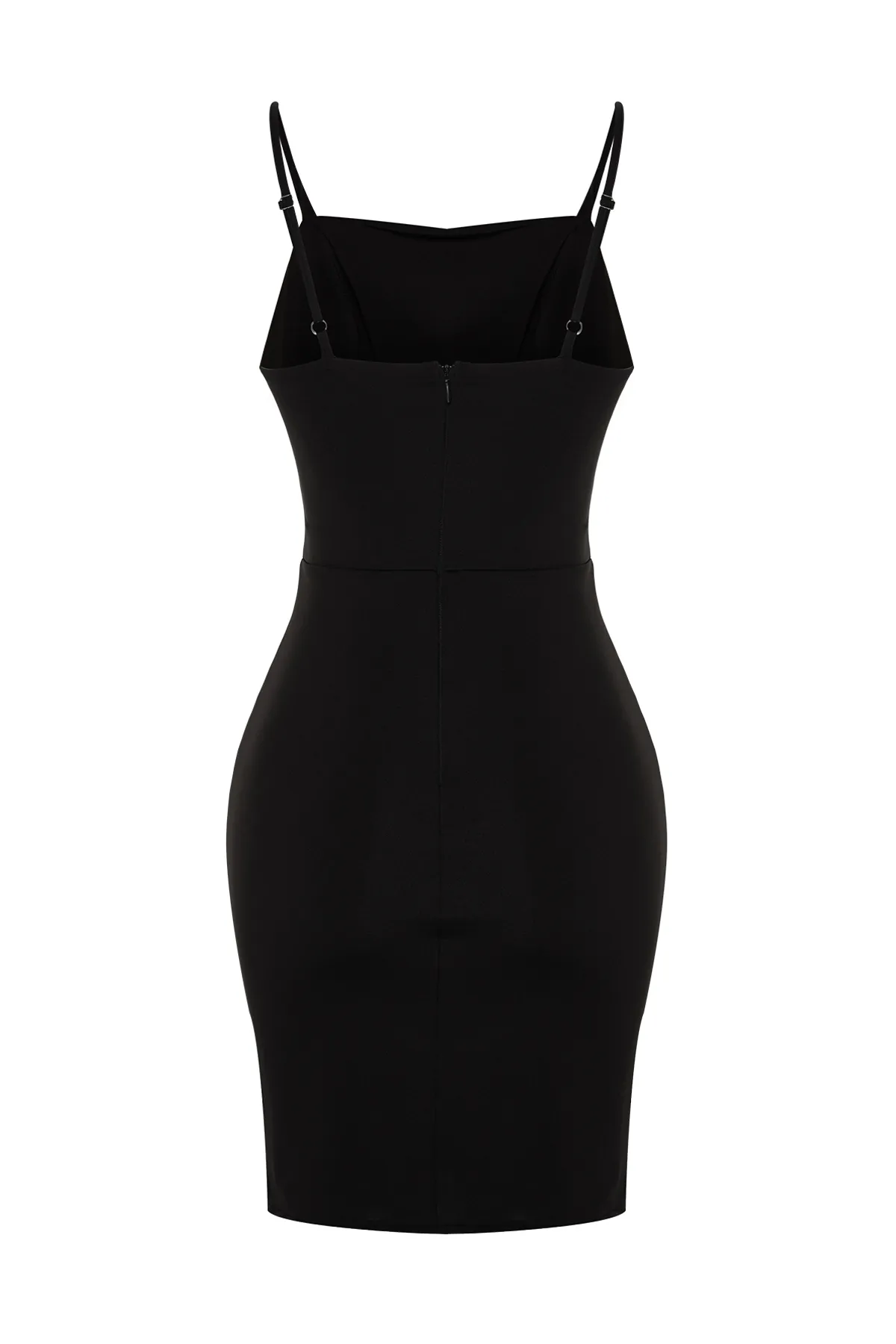 Trendyol Collection  Elegantes Abendkleid mit figurbetontem Strickkorsett-Detail TPRSS23EL00104