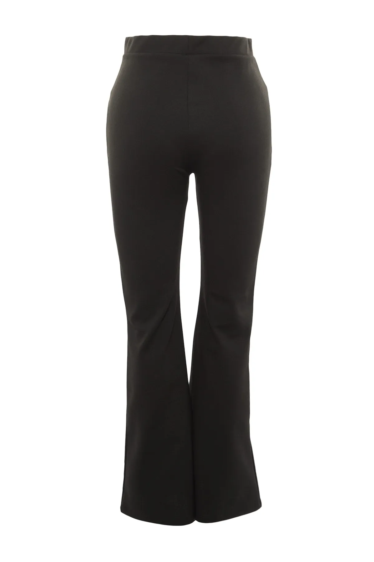 Trendyol Curve  Schwarze Strickhose mit spanischem Bein und hoher Taille TBBAW23AR00031